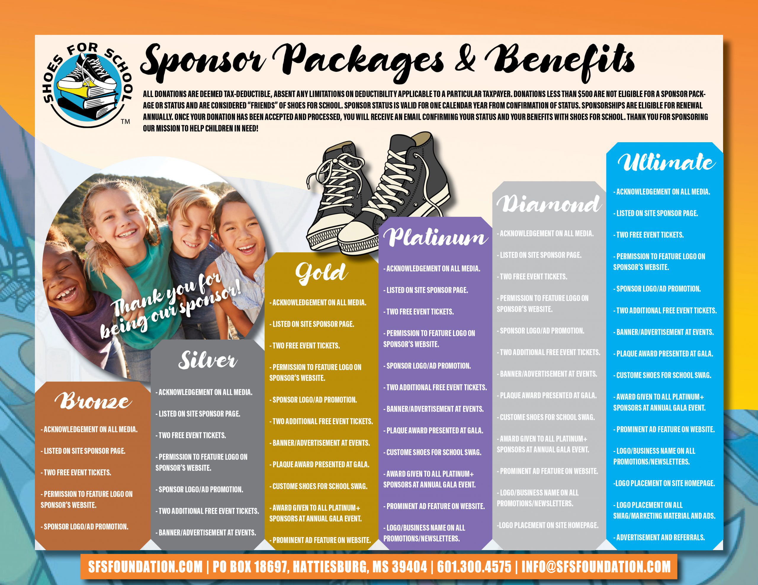 SFS Sponsorship Packages